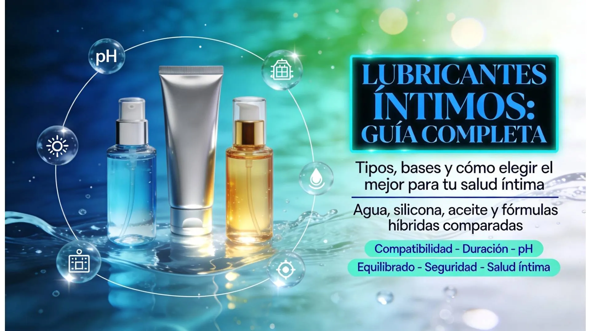Lubricantes íntimos: tipos y compatibilidad